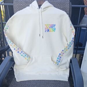 Independent Trading CompanyTeddy Fresh Cream Hoodie with Colorful Accents